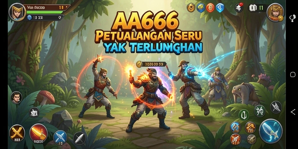 Tampilan gameplay petualangan seru di AA666 dengan misi yang menantang.