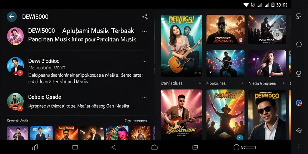 Tampilan menarik dari gameplay DEWI5000 saat memainkan musik.