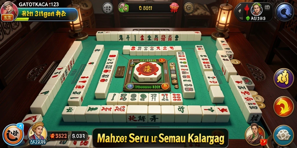 Gameplay Mahjong yang seru dan interaktif di GATOTKACA123.