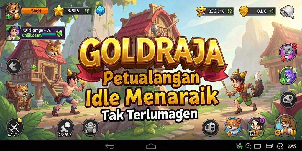 Tampilan gameplay <strong>GOLDRAJA</strong> yang memukau dan menawan.