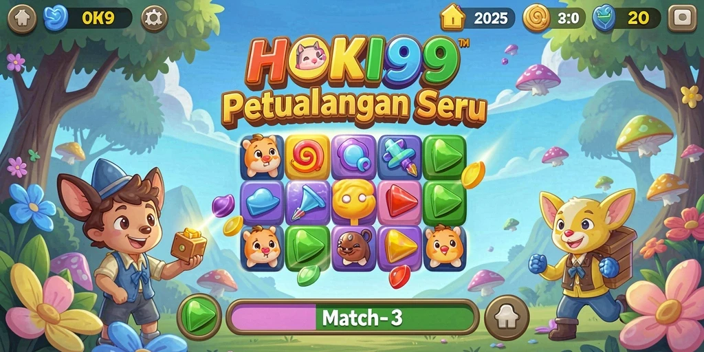 Tampilan menarik dari gameplay HOKI99 yang penuh warna.