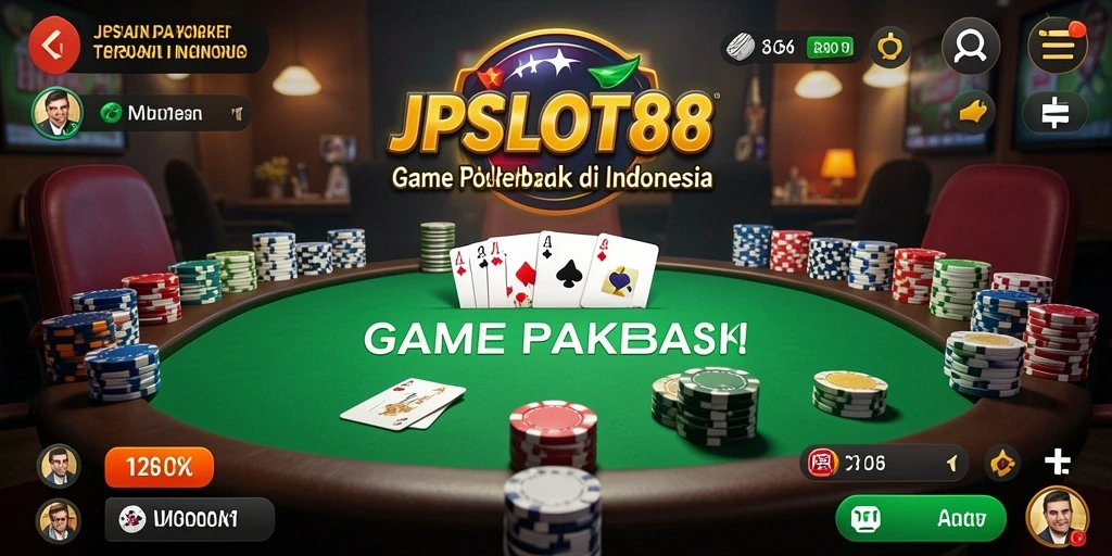 Tampilan gameplay seru JPSLOT88 dengan aksi Poker mendebarkan.