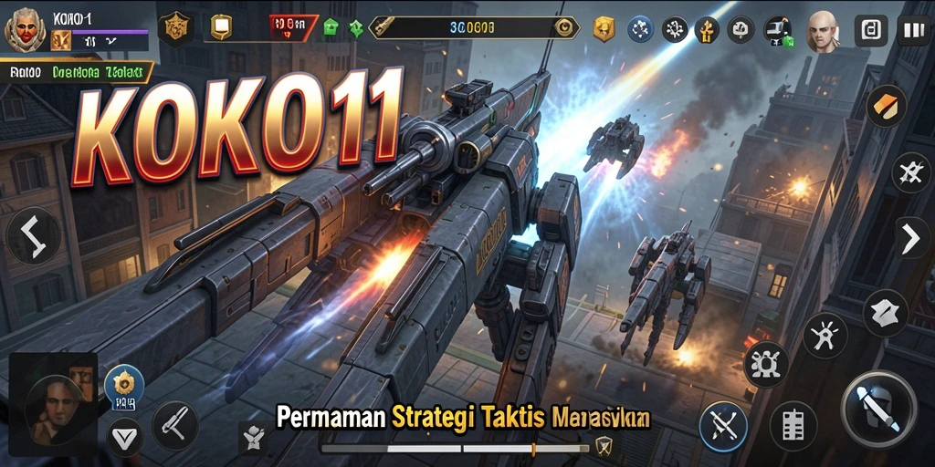 Screenshot dari KOKO11 menunjukkan saat pemain merencanakan strategi.