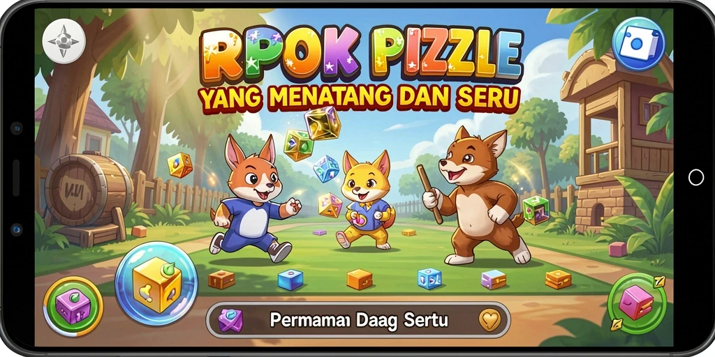 Tangkapan layar RPOK menampilkan gameplay puzzle yang menantang dan seru.