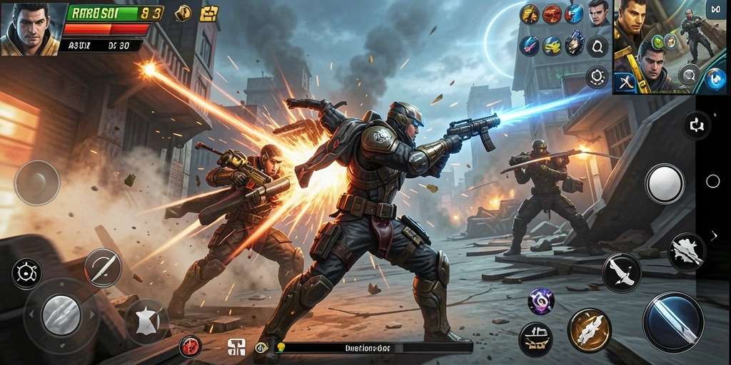 Screenshot gameplay RR33 yang menunjukkan aksi pertarungan seru.